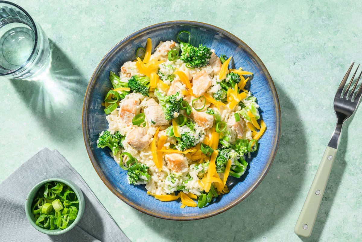 SuperQuick Chicken-and-Broccoli Rice Bowls