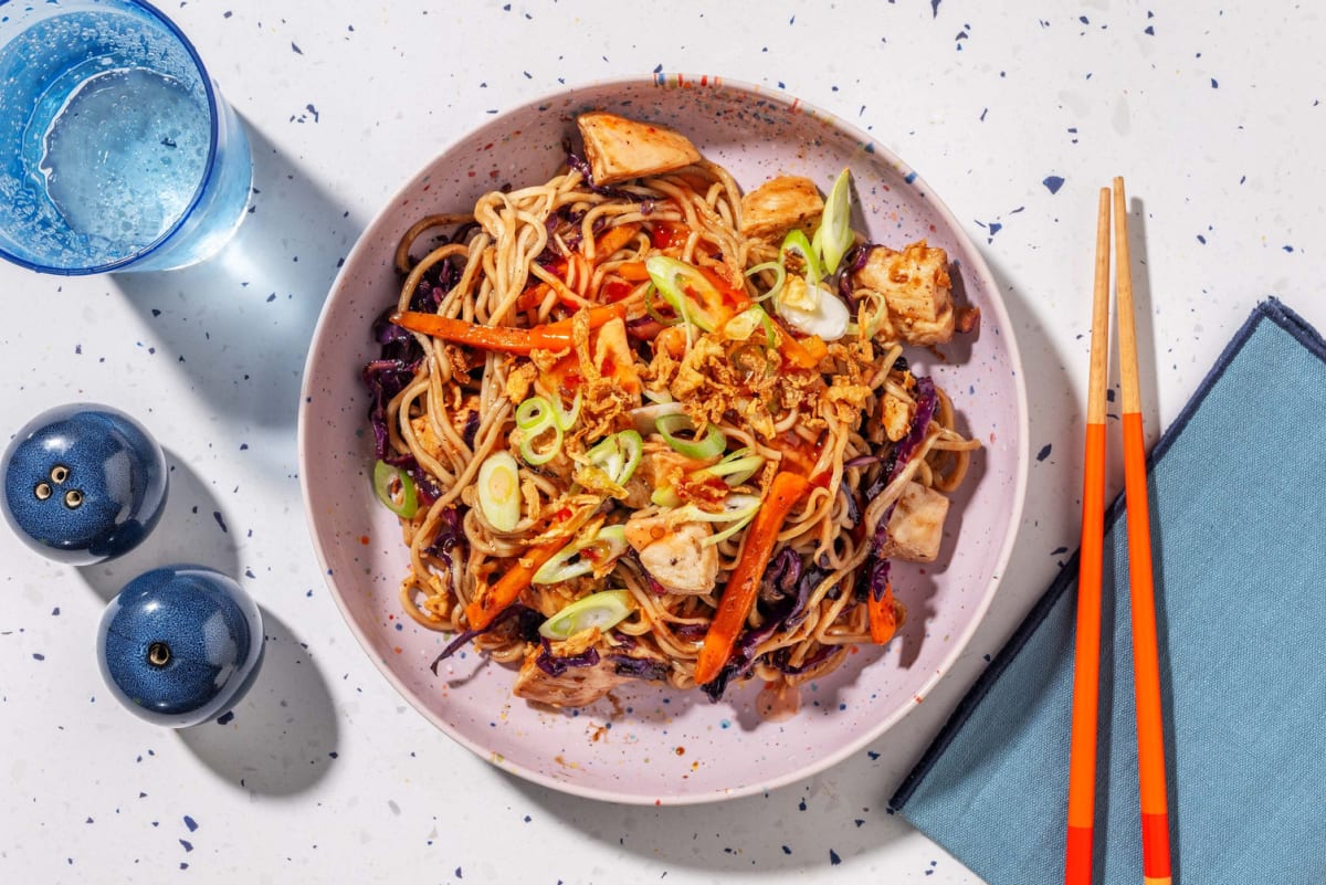 SuperQuick Ground Chicken Chow Mein