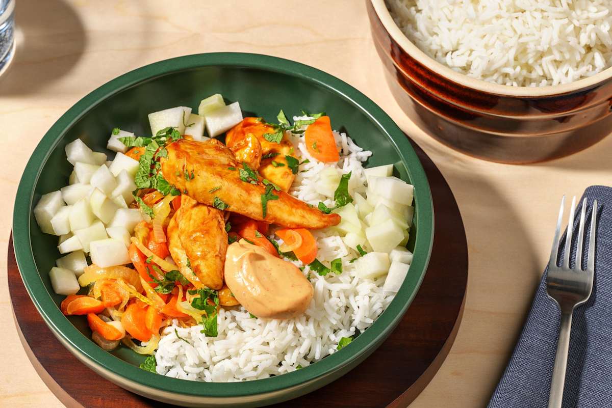 Vietnamesisk kycklingbowl