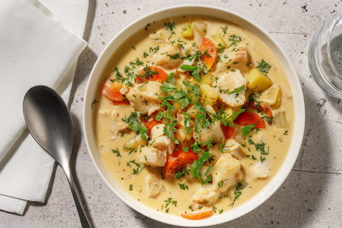 Nordisk kremet hysesuppe