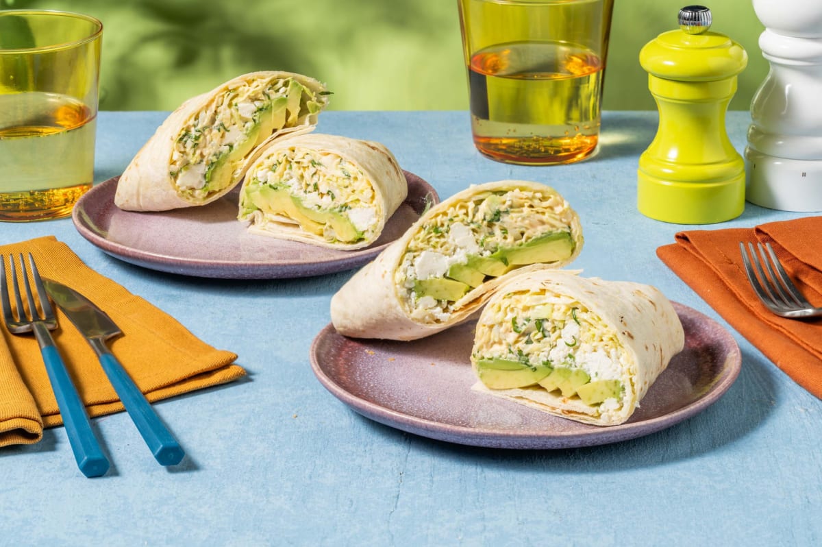 Green avocado wrap