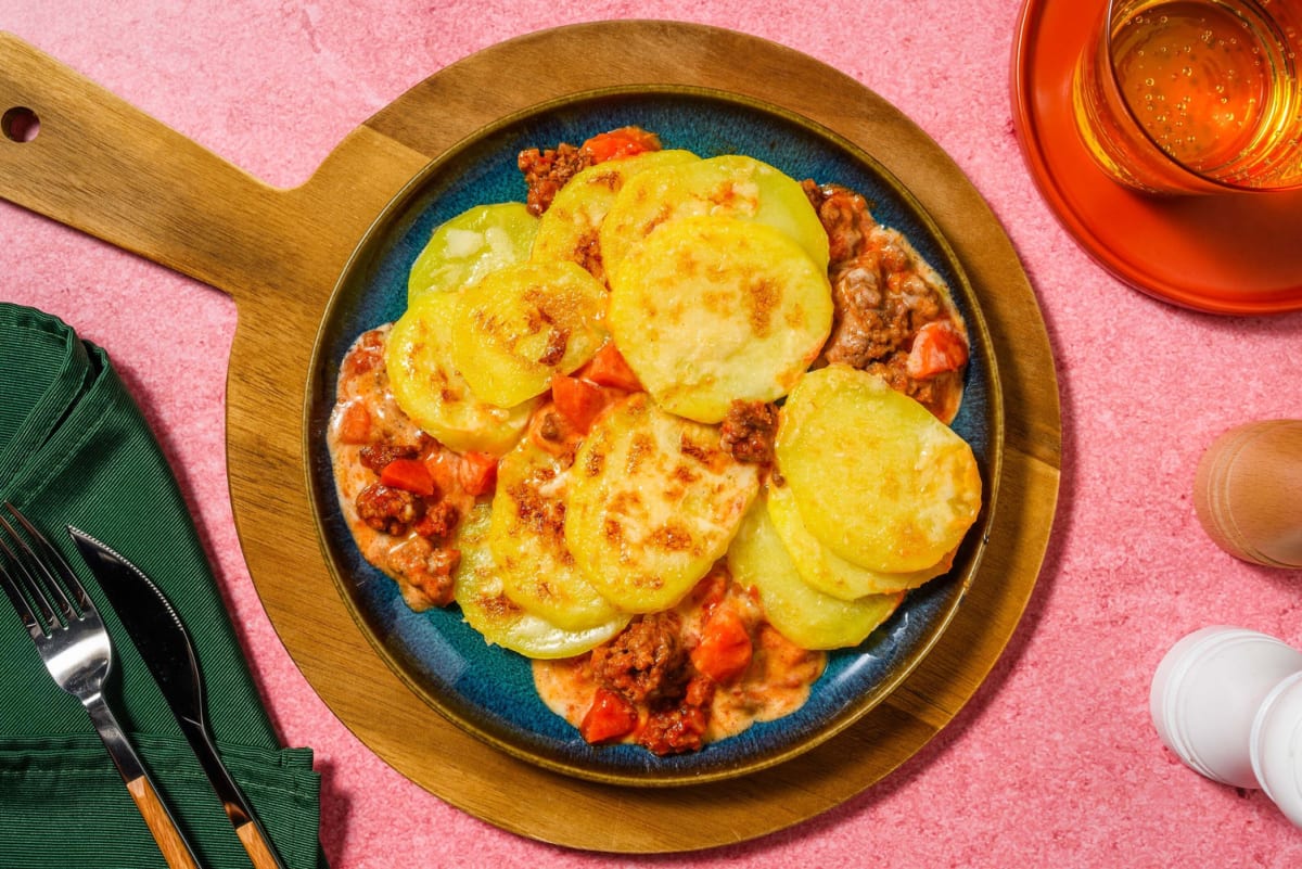 Anushka's Dauphinoise Topped Cottage Pie