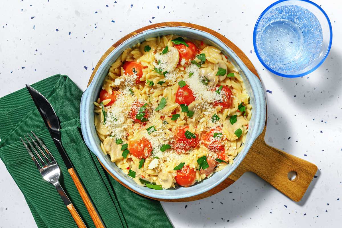 Chilli and Cherry Tomato Orzo