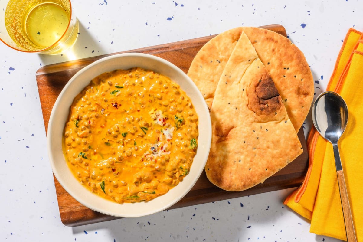Dahl palak - lenticchie e carne all'indiana