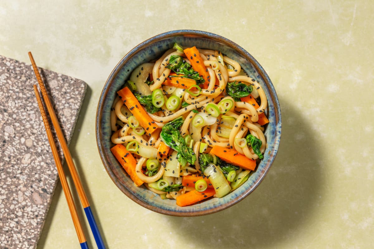 Miso noodles con bok choi
