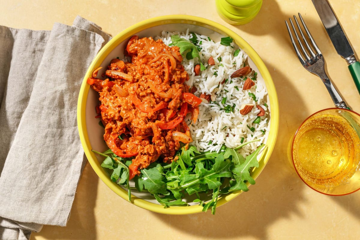 Spansk vegetardeigragu og romescosaus