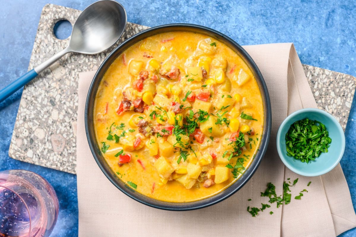 Zuppa austriaca alle patate e bacon