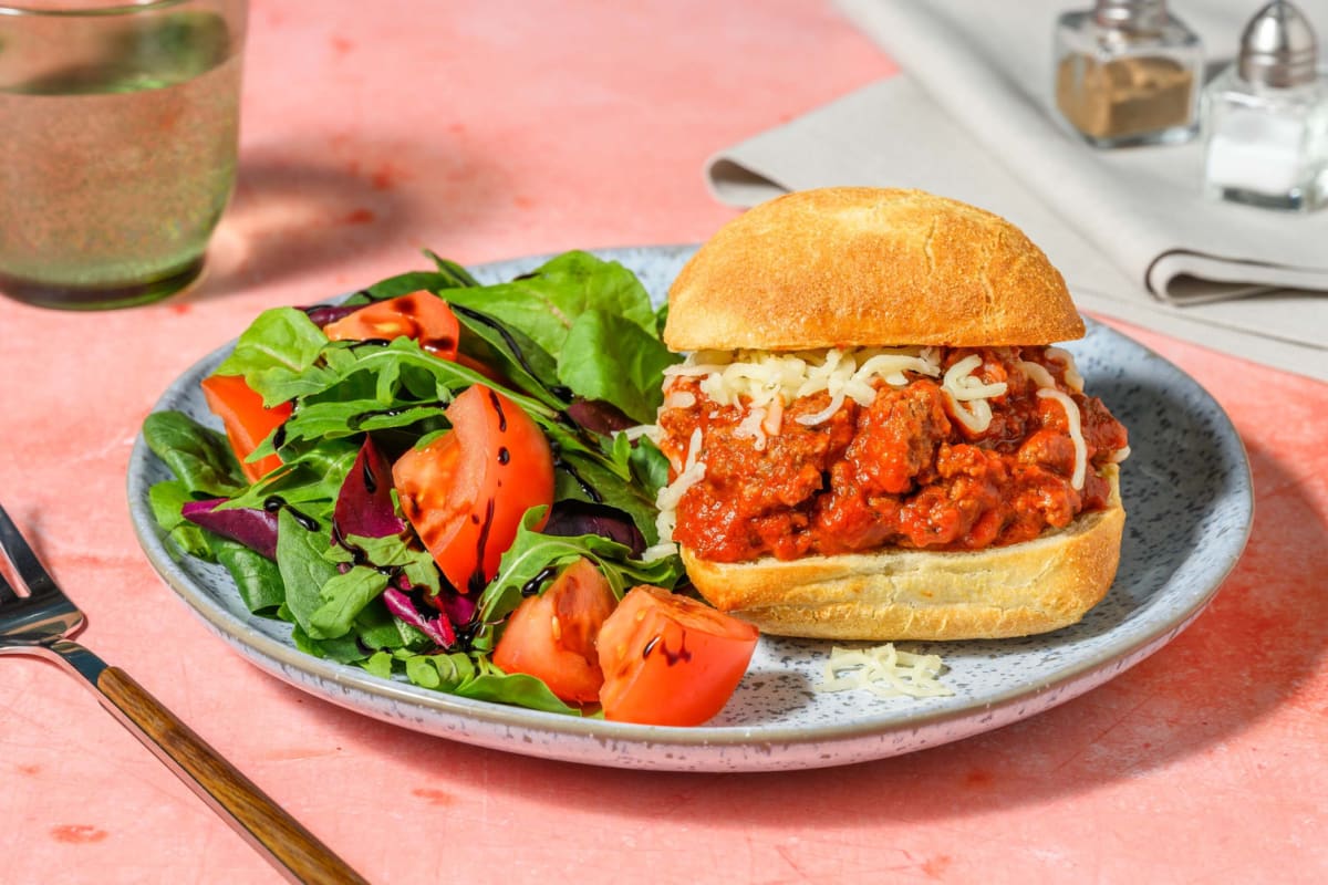 Italian Style Bacon Sloppy Joe Ciabatta