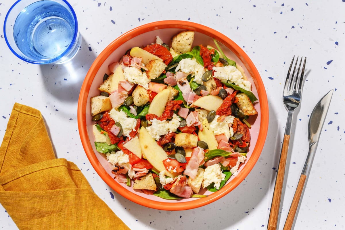 Insalata di mozzarella di bufala e pancetta