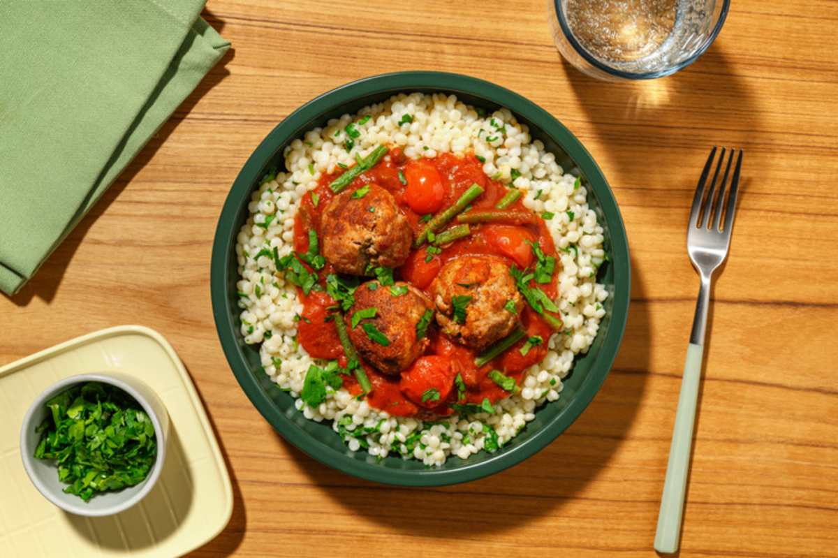 Harissa Spiced Beef Meatballs