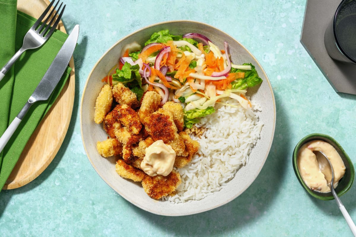 Pankopanerte vegetarstrimler