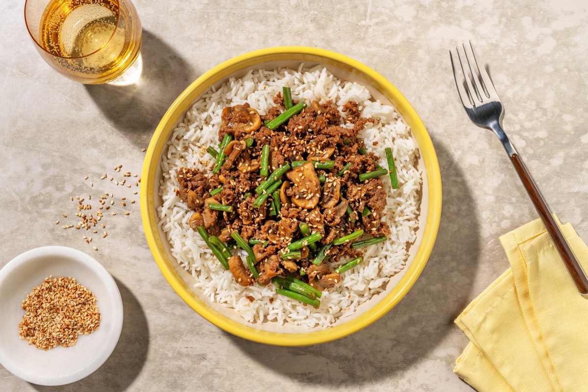 Honey Miso Mushroom Beef & Pork Mince