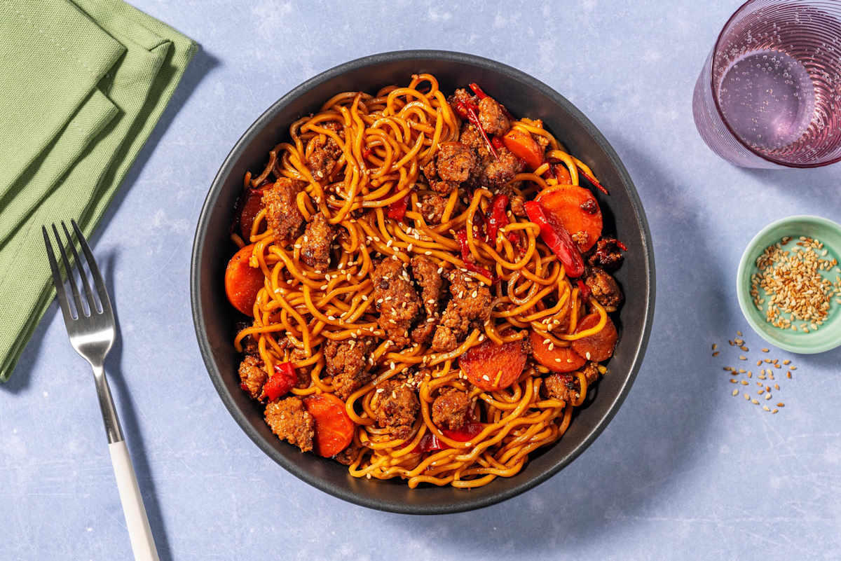Quick Indonesian Inspired Beef Noodles
