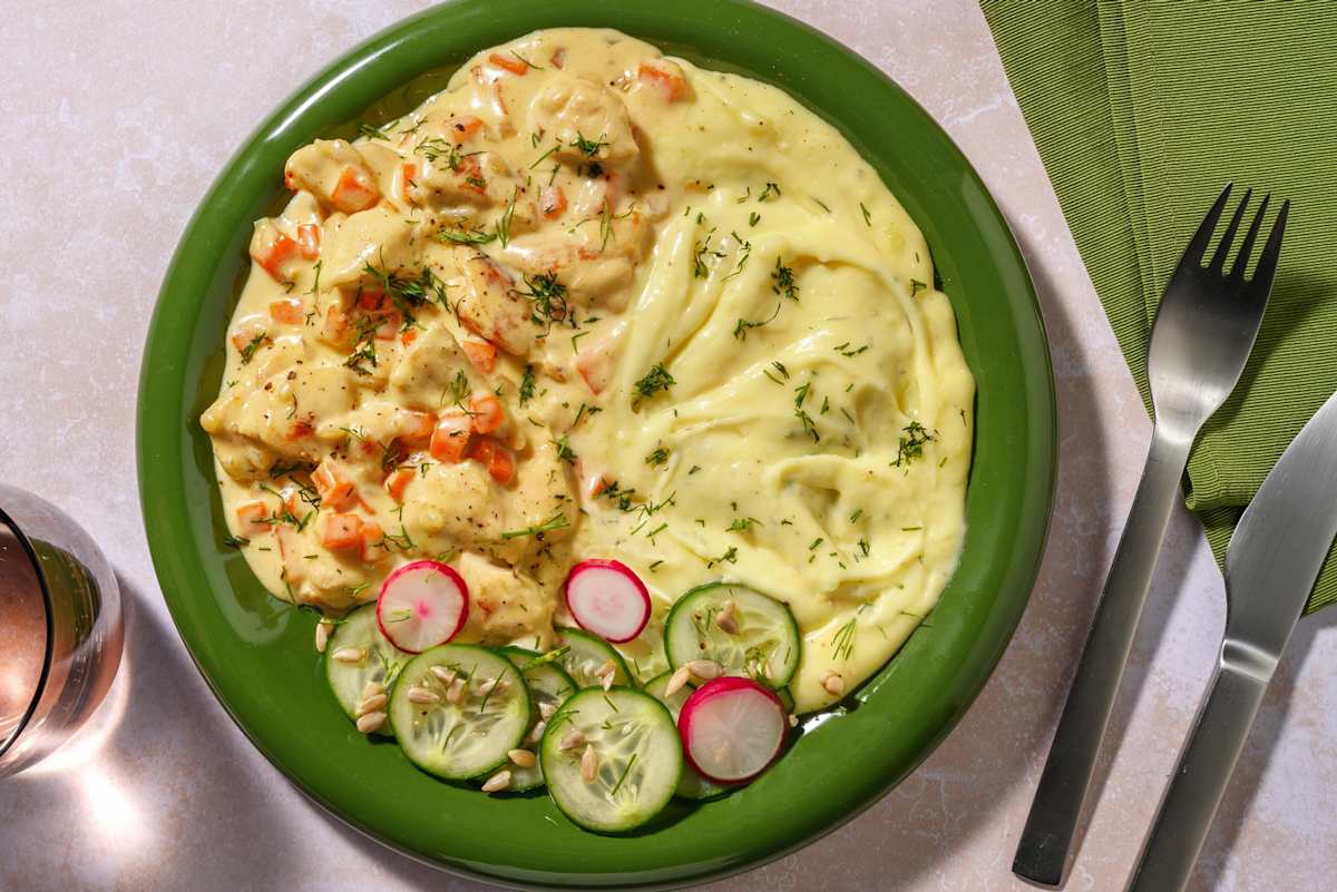 Creamy chicken and dill stew