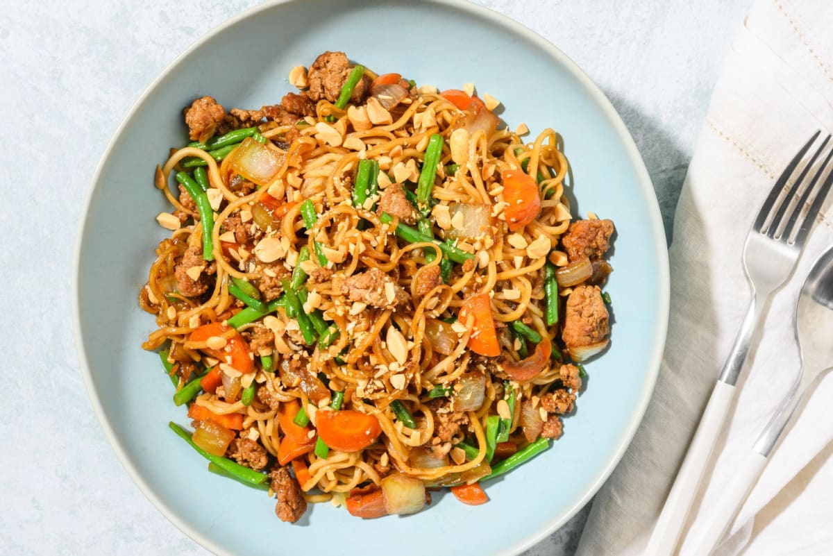 Weeknight Fragrant Hoisin Beef Noodles