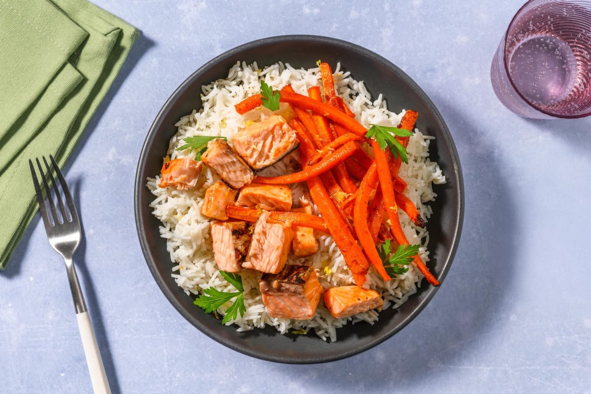 Filetto di trota iridea in salsa mikado