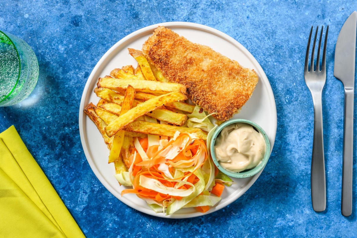 Koreansk-inspirerad fish and chips