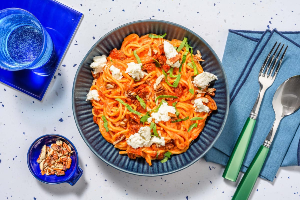 Spaghetti i cherrytomatsauce