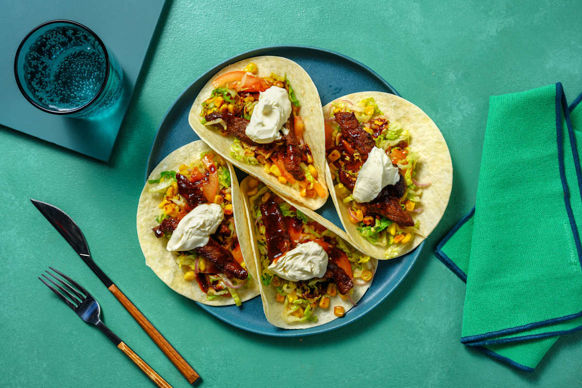 Ketjap Manis Glazed Chicken Tacos