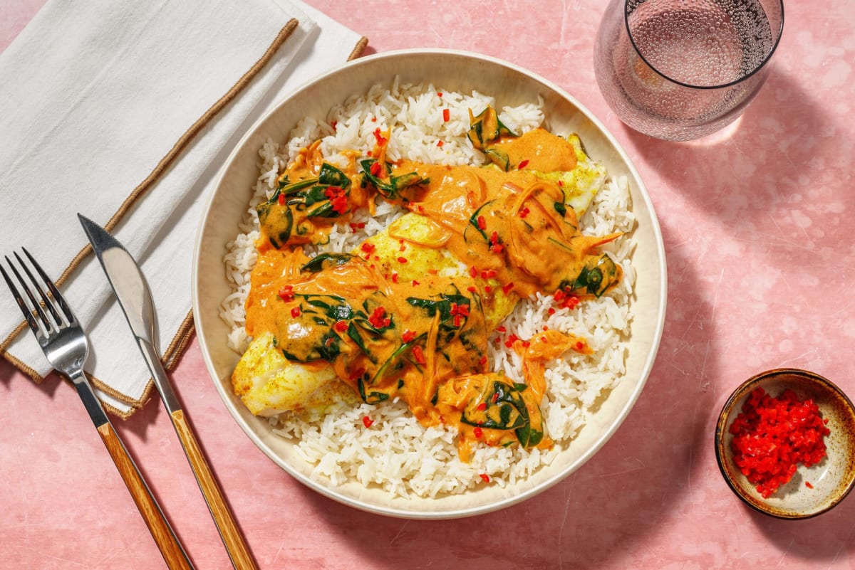 Creamy Sea Bass Tikka Masala 