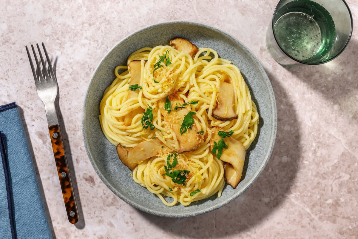Spaghetti ai funghi cardoncelli trifolati