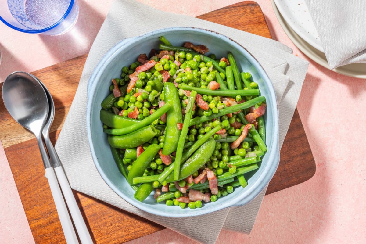 Bacon Loaded Garlicky Greens