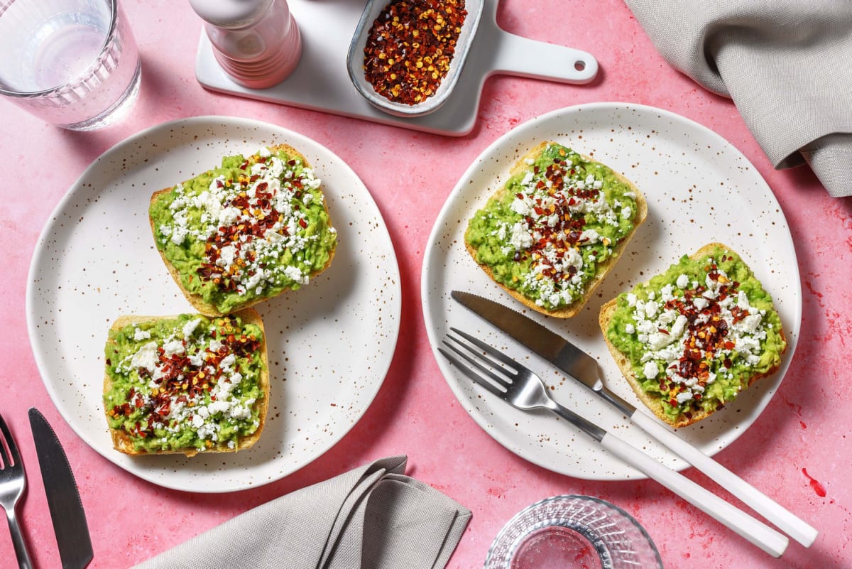 Smashed Avocado & Greek Style Cheese Ciabatta