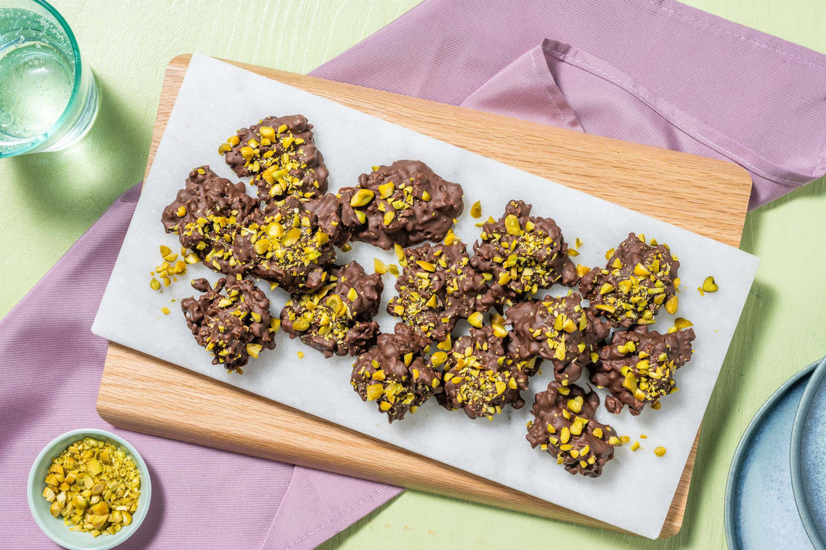 Chocolate, Pistachio & Lime Clusters Recipe HelloFresh