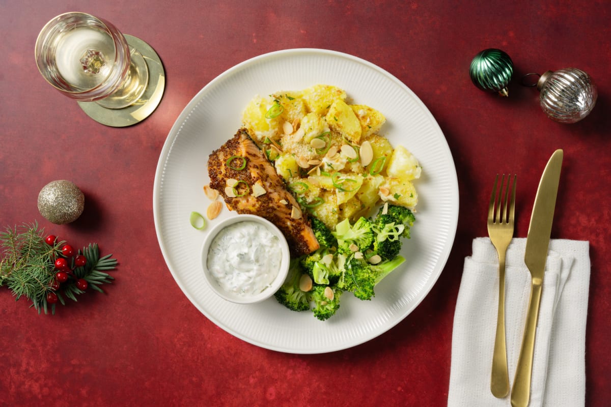 Zartes Honig-Senf-Lachsfilet aus dem Ofen