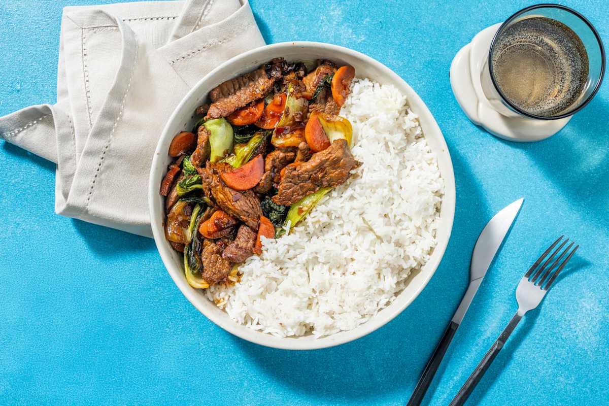 Aromatic Soy Glazed Beef Strips