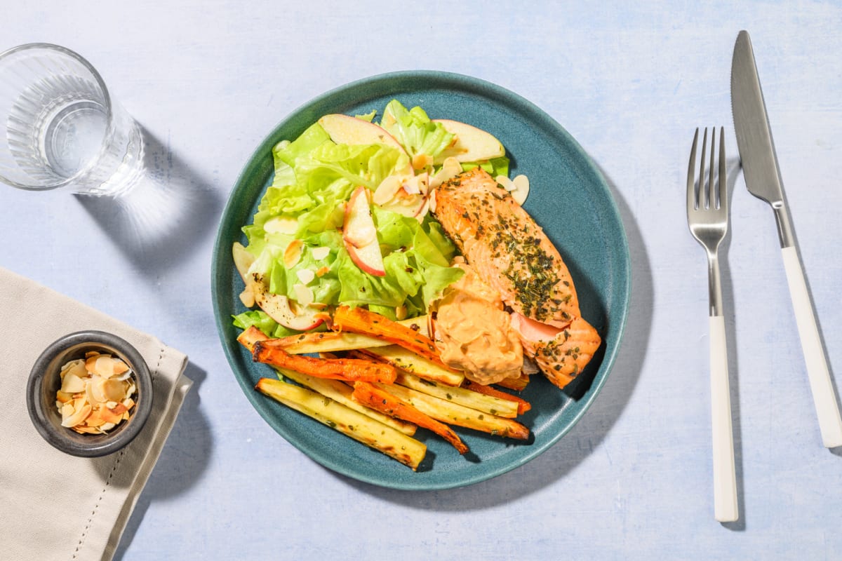 Sun Dried Tomato Baked Salmon 