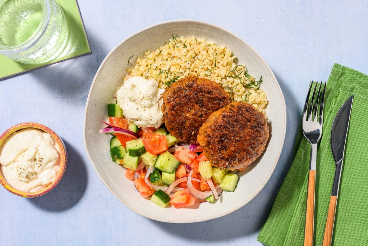 Souvlaki spiced veggie mince frikadeller