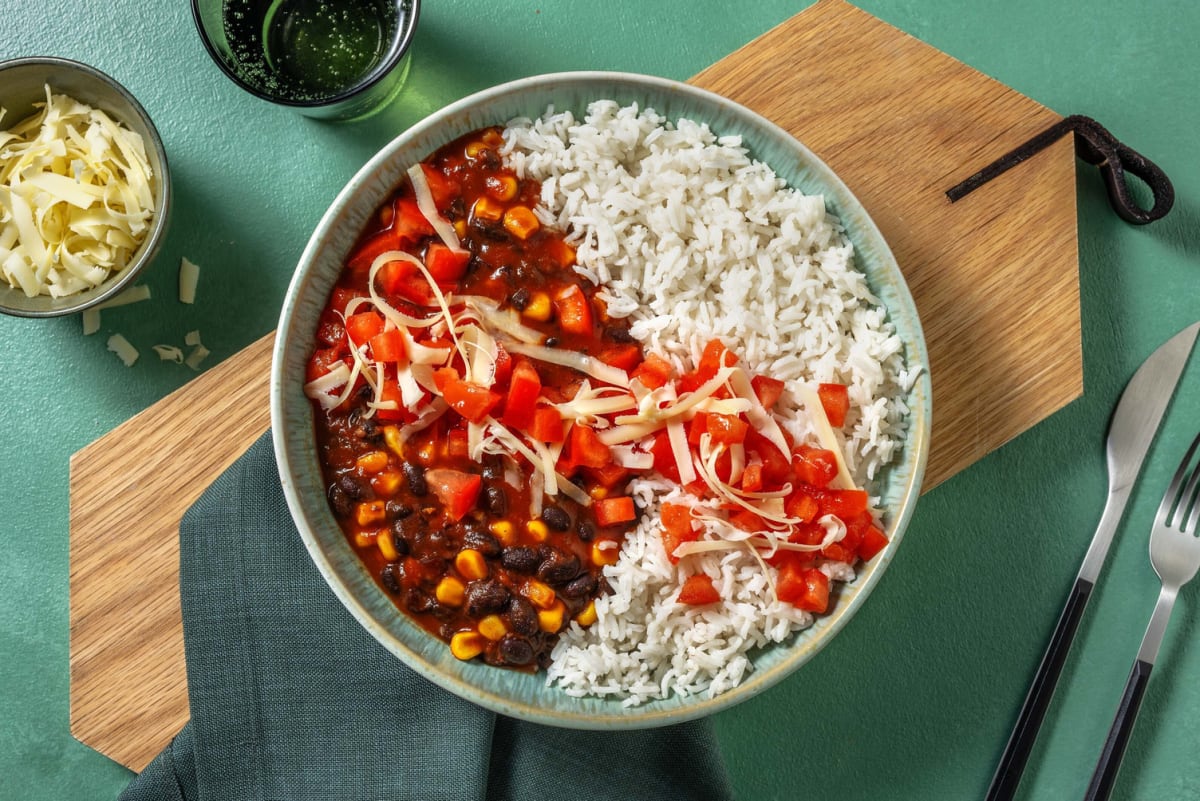 Chipotle Sweetcorn and Black Bean Rice Bowl