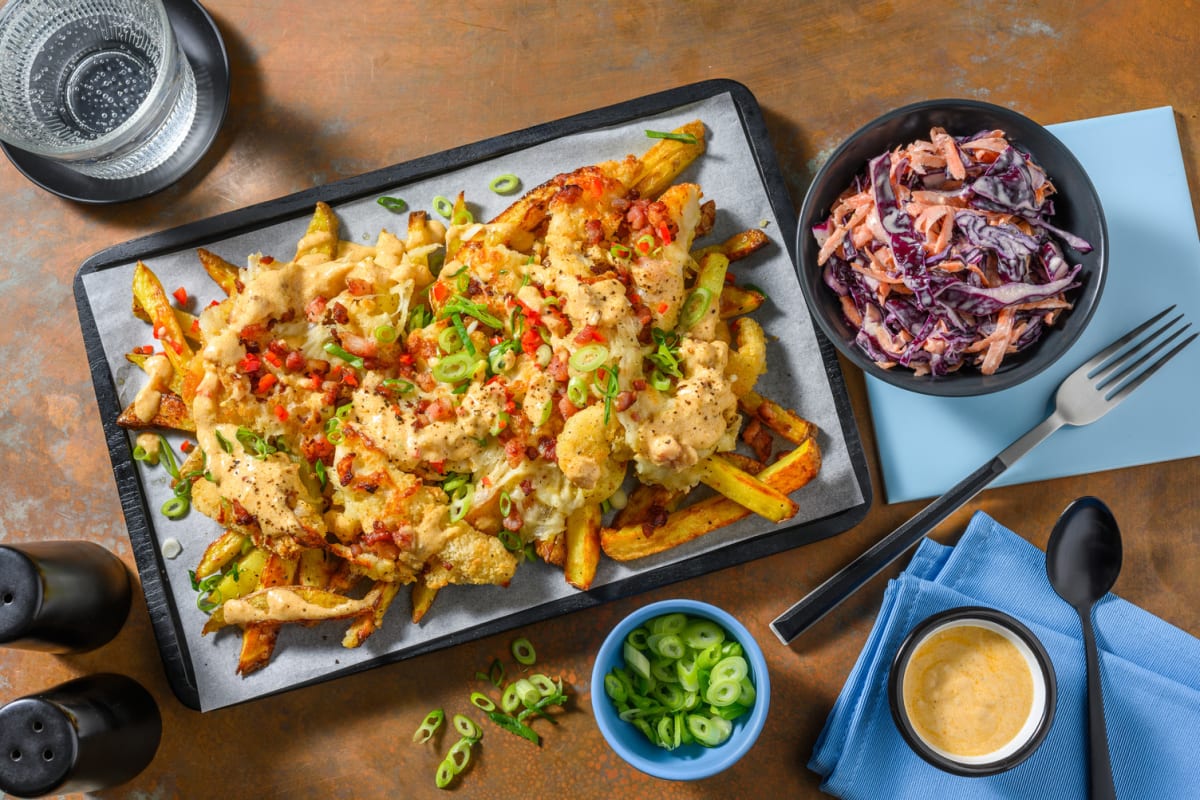 Katsu Chicken and Bacon Loaded Fries