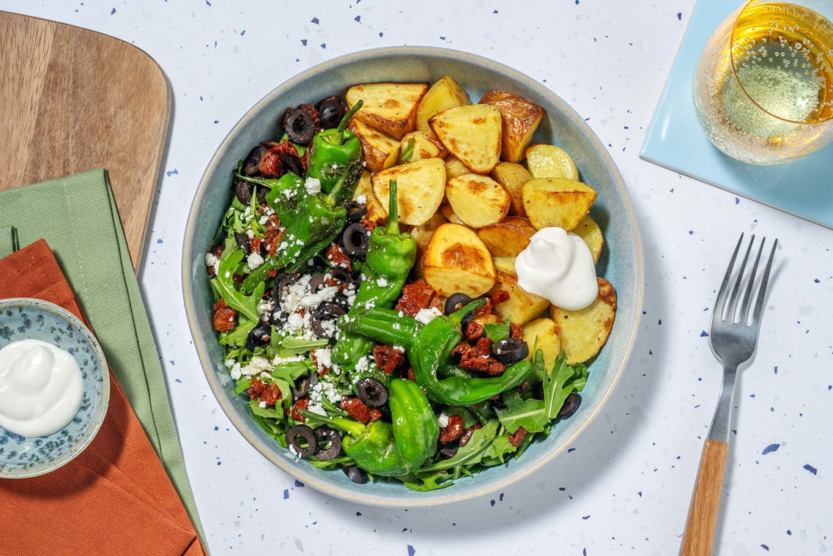 Patatas bravas! Spanische Backkartoffeln mit Aioli