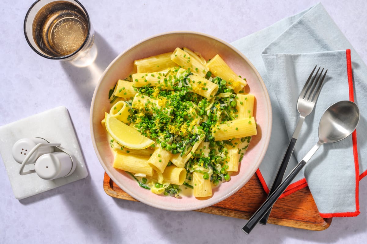 Classic Creamy Prawn Pasta Primavera 