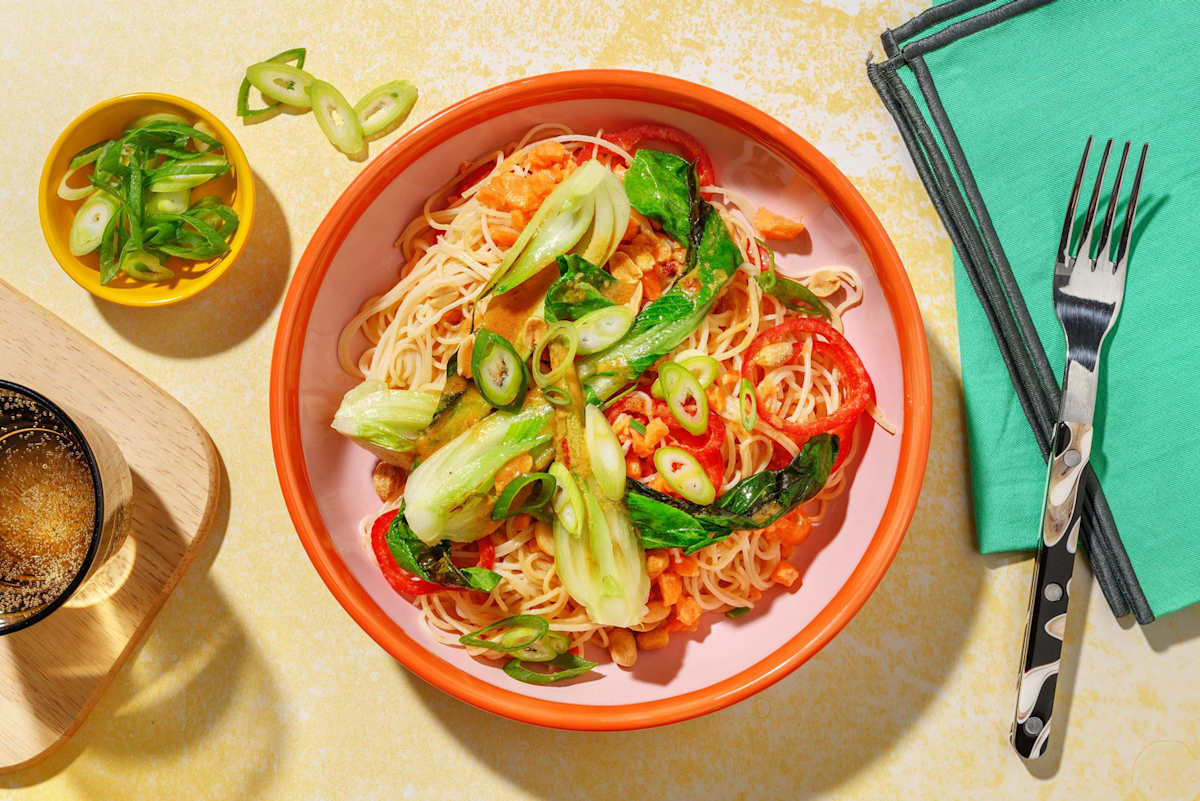 Glasnudelsalat mit Pak Choi