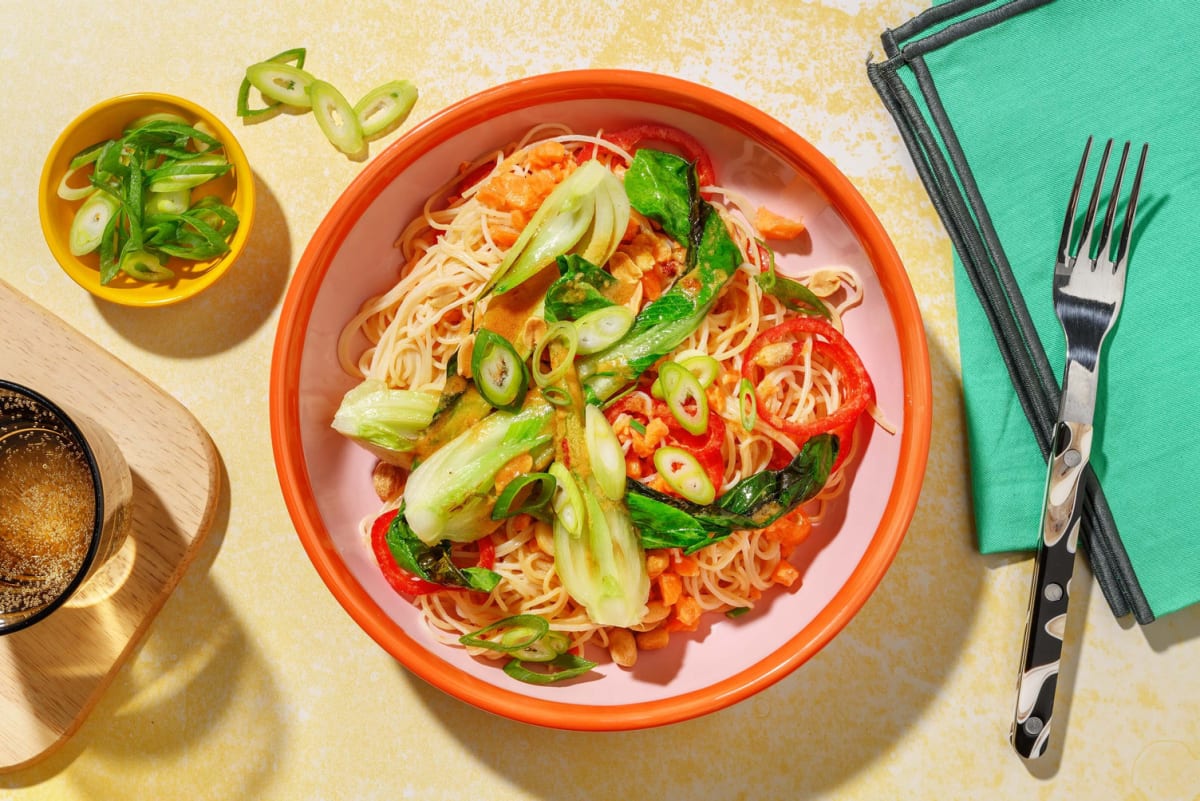 Glasnudelsalat mit Pak Choi