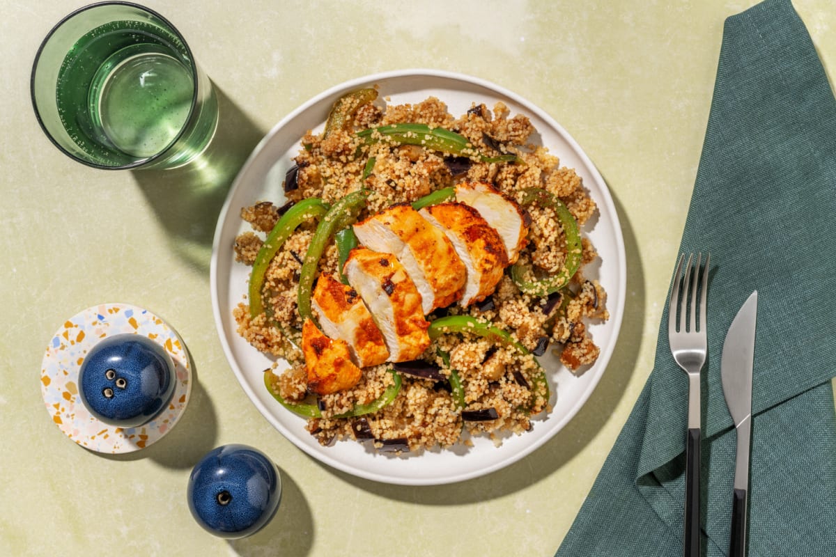Pollo marinado con nuestra salsa harissa