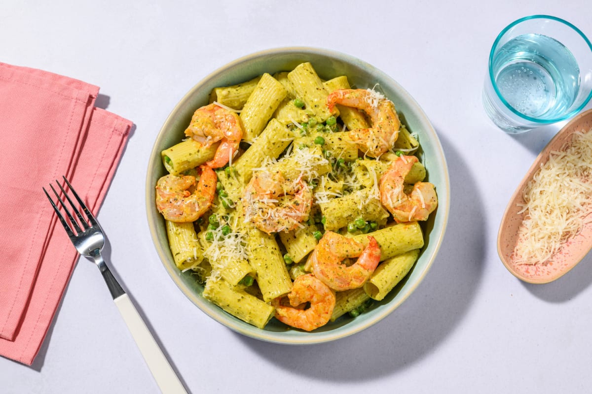 Prawn and Pesto Rigatoni