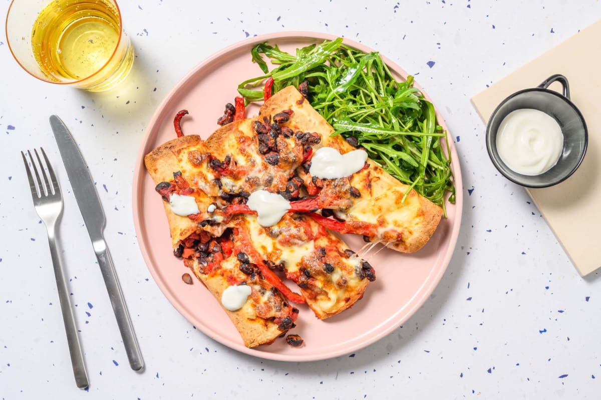 Chipotle Chorizo and Black Bean Enchiladas