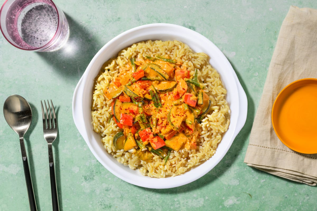 Veggie Tikka Masala and Steamed Wholegrain Rice