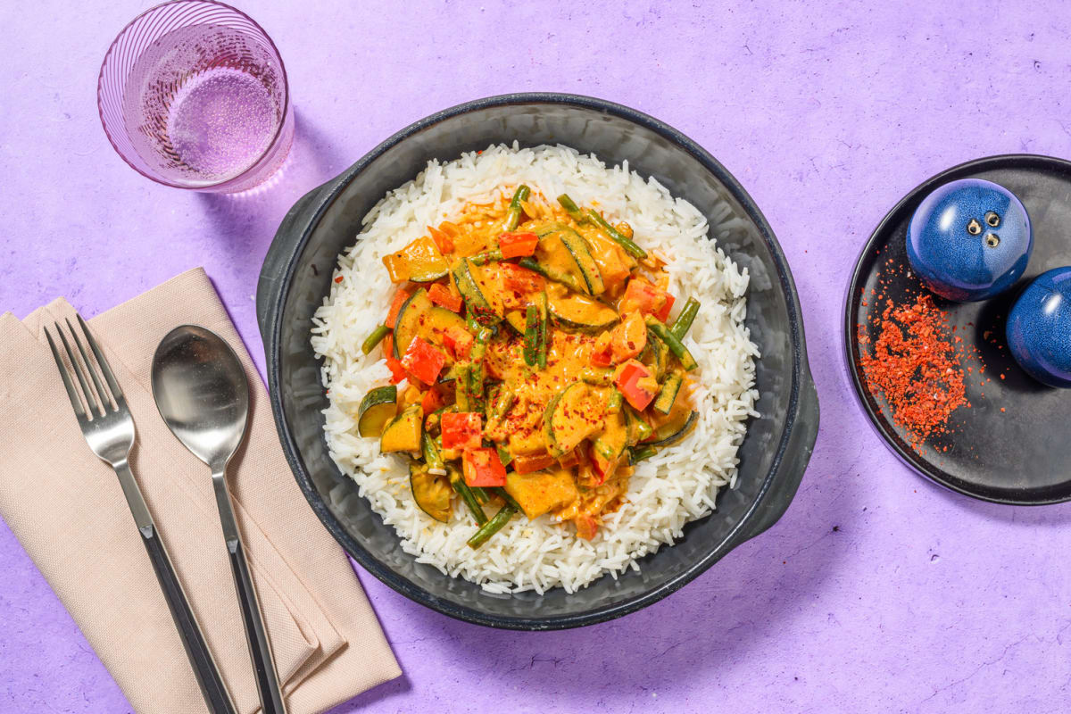 Veggie Tikka Masala and Basmati Rice