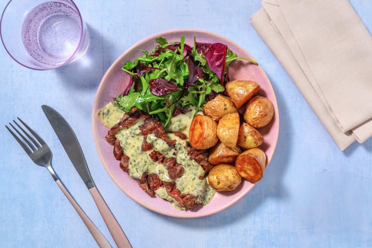 Pavé de bœuf & sauce secrète comme au Béarn