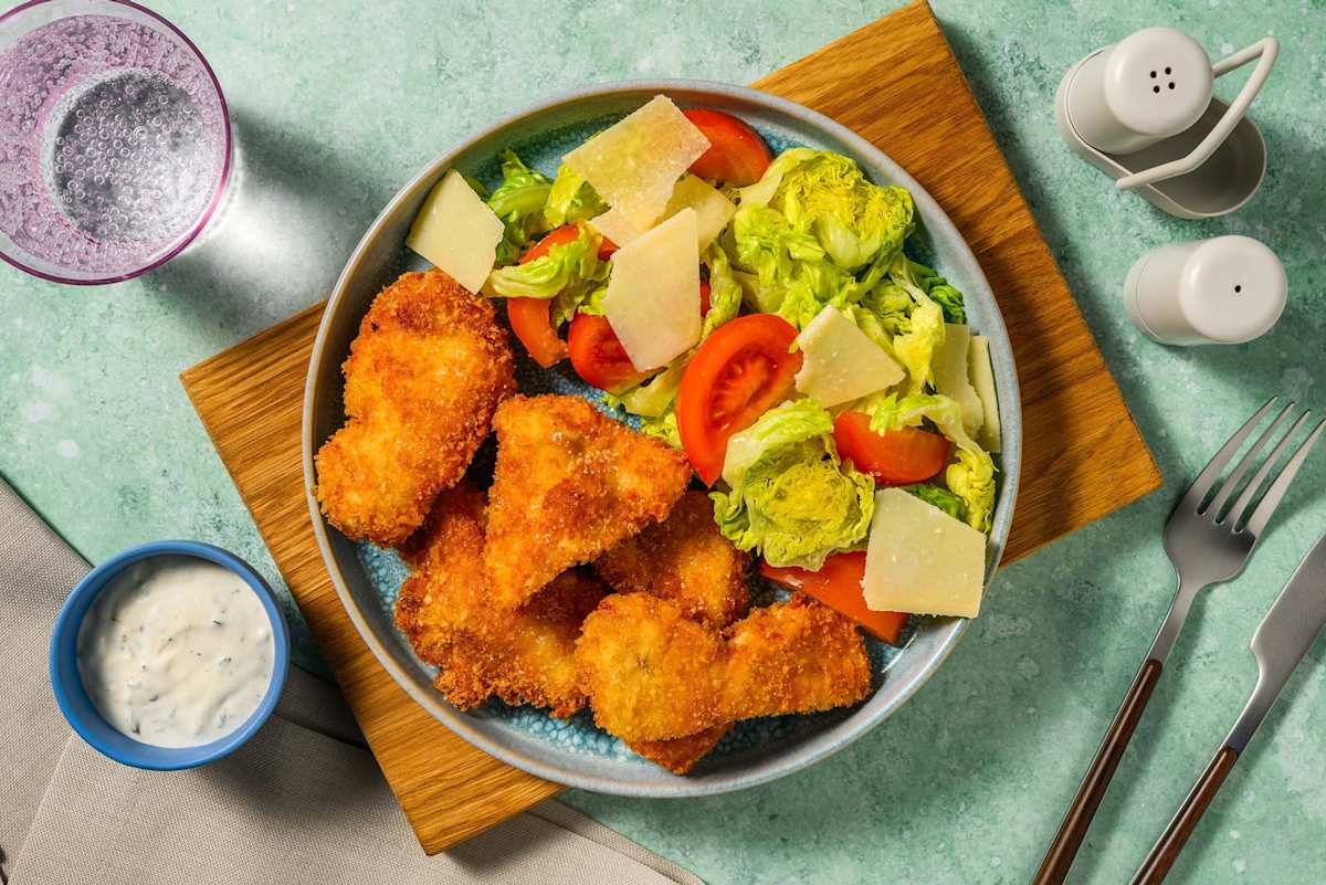 Crispy nuggets & sauce ranch maison