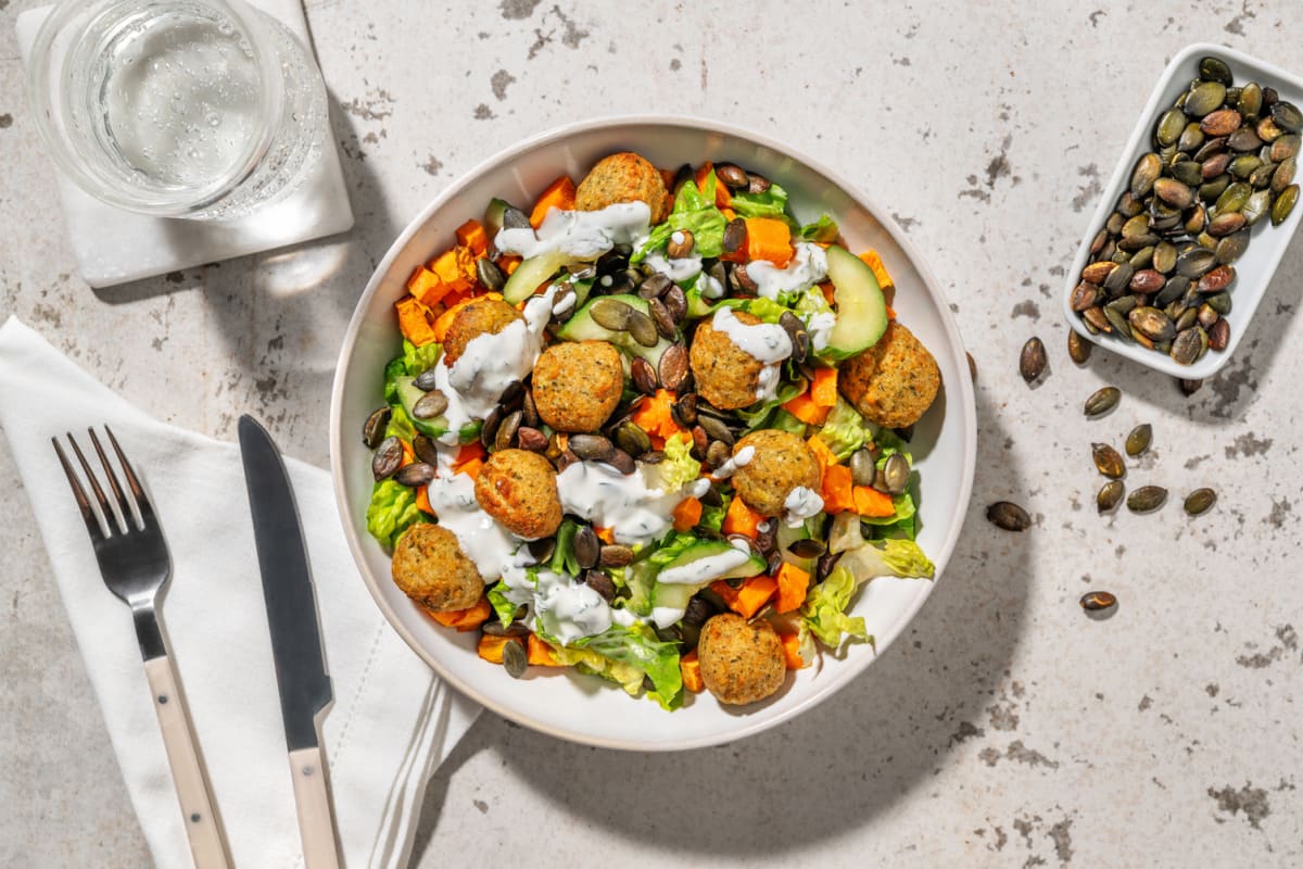 Bowl frais aux falafels 