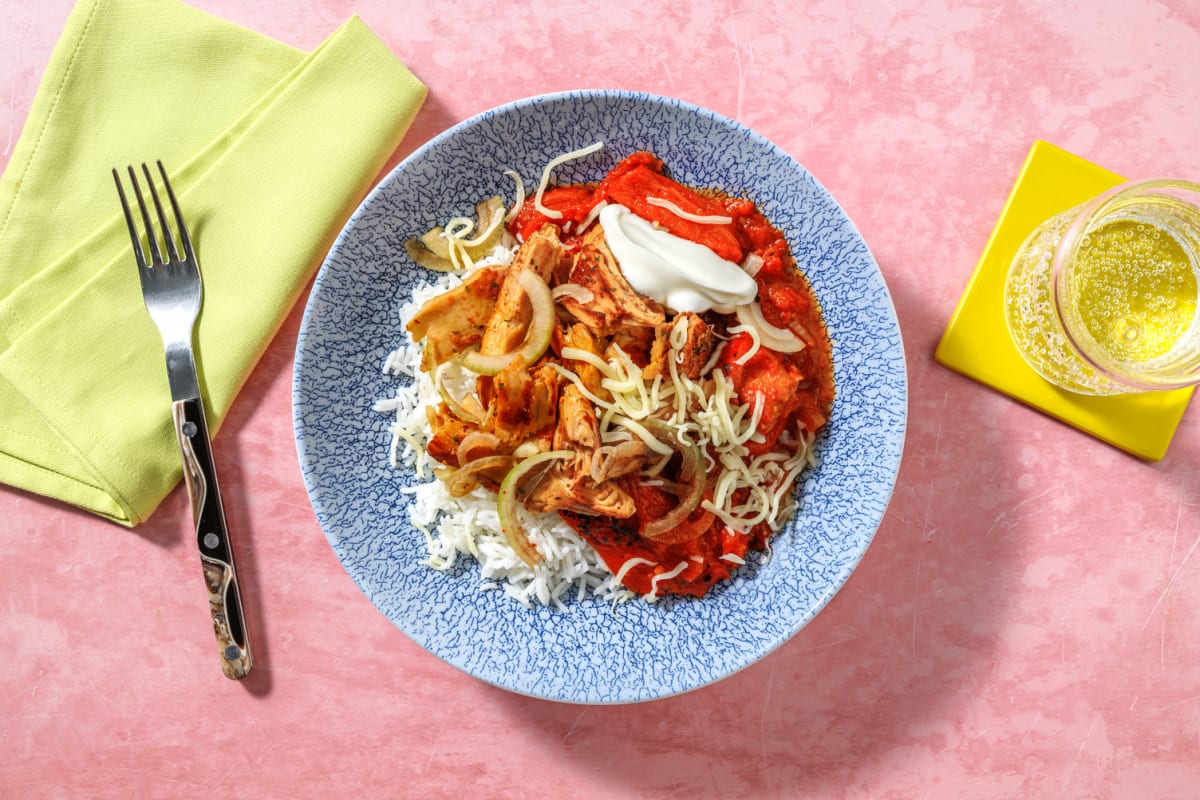 Burrito bowl aux émincés végétariens