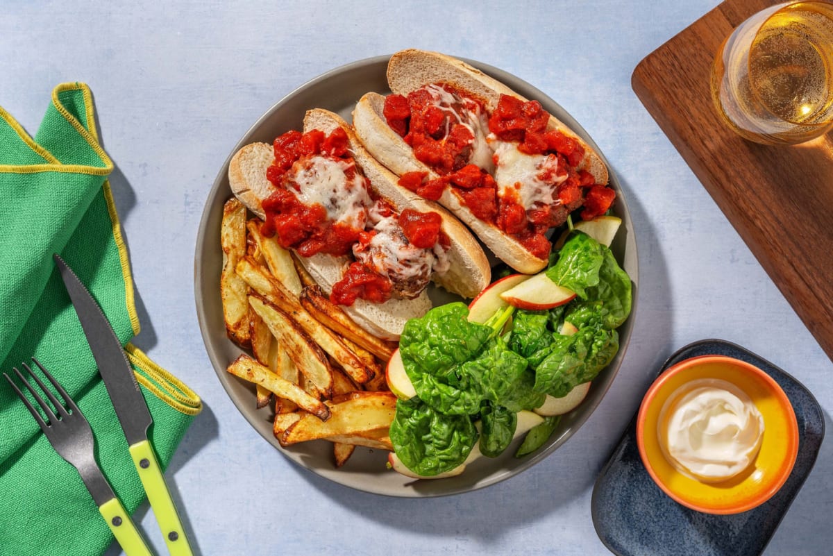 Italian style meatball sub