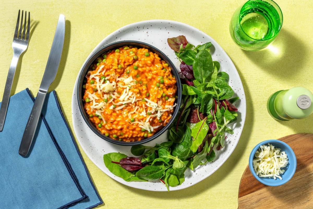 Super Cheesy Oven-Baked Tomato Risotto