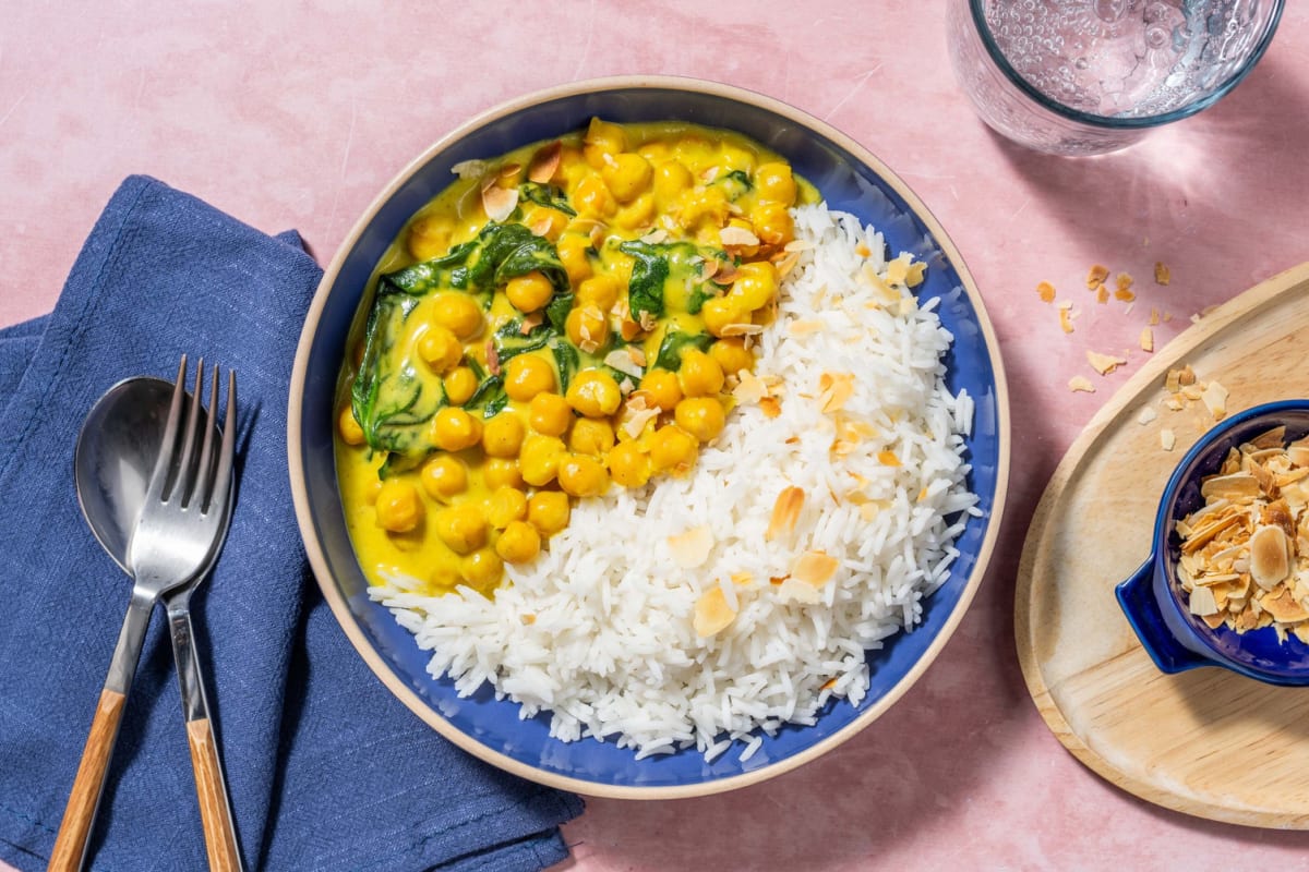 Creamy Chickpea and Mango Chutney Curry